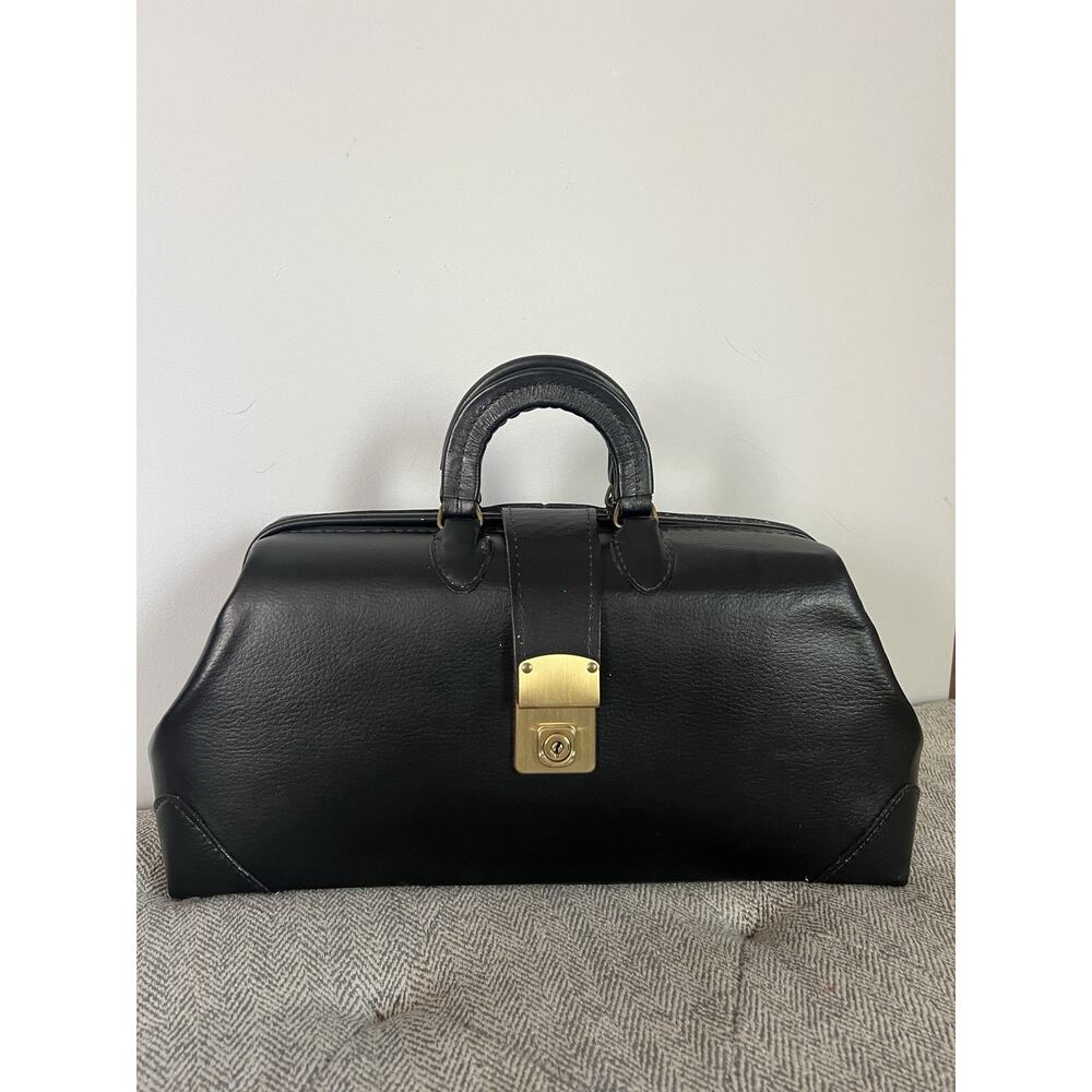 Vintage Professional Case Inc Doctor Bag Top Grain Cowhide Leather USA